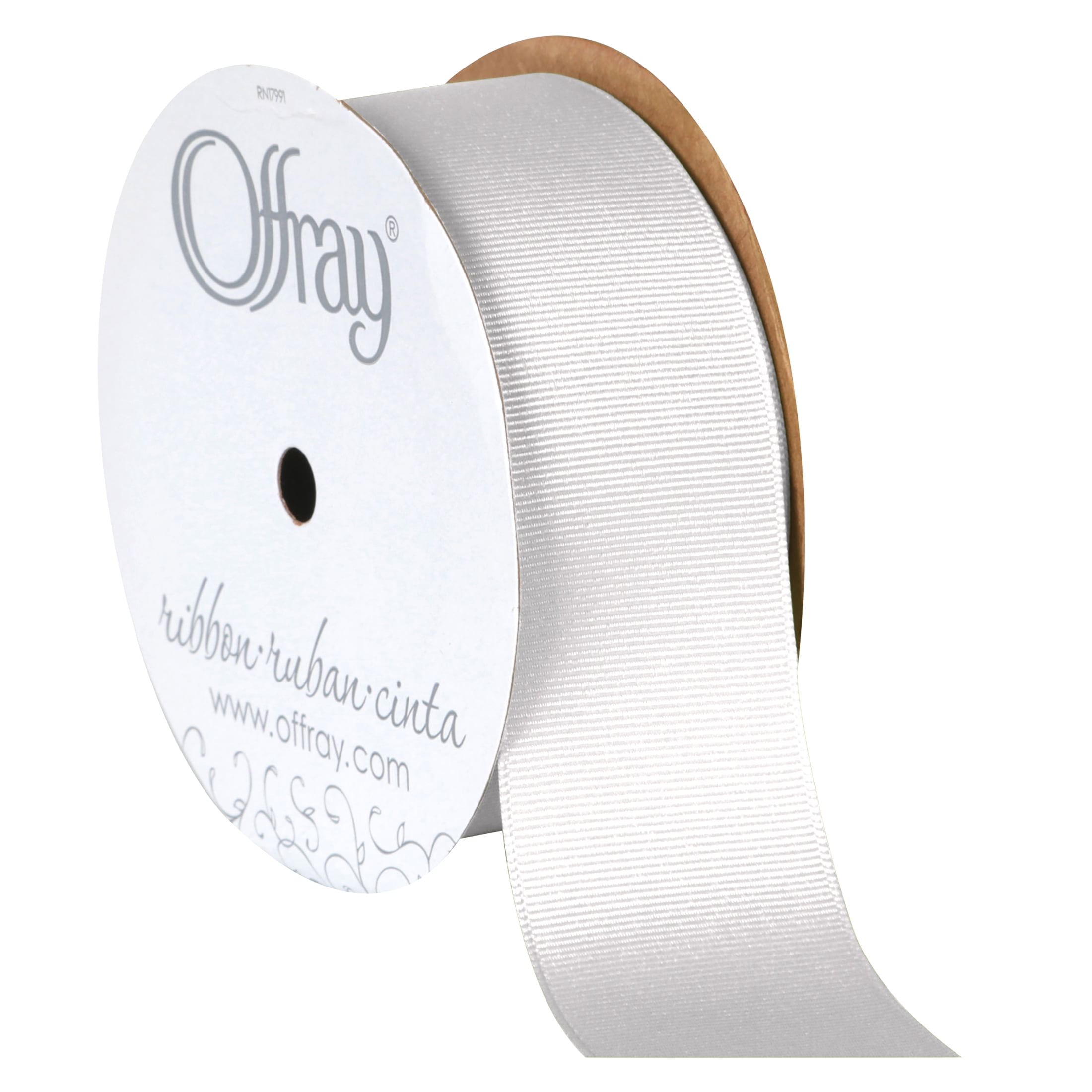 Details about   Berwick Offray 5/8in x 9ft  White/Red Medallion Craft Ribbon 