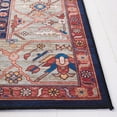 thumbnail image 3 of SAFAVIEH Tucson Nicole Traditional Machine Washable Area Rug, 6' x 9', Rust/Blue, 3 of 8
