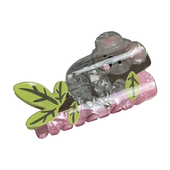 Stylish Cow Print Hair Barrettes for Women Animal Design Acrylic Fashion Hair Clips Novelty Accessory