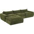 thumbnail image 1 of Modern Modular Sectional Sofa with Ottoman, Chenille Cloud Couch, Deep Seat High-Density Foam, Legless Floor Design, Free Combination Comfy Sofa for Living Room & Apartment, 1 of 7