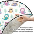 thumbnail image 2 of Coolnut Tree Owl Christmas Tree Mat Round Christmas Tree Stand Mat Decoration for Holiday Party Home Christmas Day Ornaments Floor Door, 28.3", 2 of 6