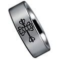 thumbnail image 3 of Tungsten Celtic Faith Cross Ring, 3 of 4