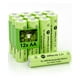 thumbnail image 1 of Batería recargable Howardly AA, 600 mAh, 1,2 V, Ni-MH, paquete de 12, 1 of 8