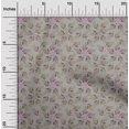thumbnail image 2 of oneOone Rayon Gray Fabric Leaves Craft Projects Decor Fabric Printed By The Yard 56 Inch Wide, 2 of 5