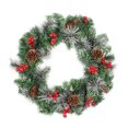 thumbnail image 1 of Toystoory Guirnalda de Navidad Piña artificial Bayas rojas Colgando Puerta delantera Ventana Decoraciones Merry Garland Decoración para el hogar para Kits de decoración para fiestas 45CM Toystoory HA069501-02, 1 of 6
