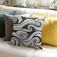 thumbnail image 3 of SHANXI Throw Pillow Covers Black and White Print Cushion Cover Soft Pillow Cases for Home Sofa Bed Chair Car Office Decorative 22x22in, 3 of 5