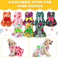 thumbnail image 4 of Vestido LEIFIDE para mascotas, 8 unidades, lazo floral hawaiano, tamaño mediano, 4 of 6