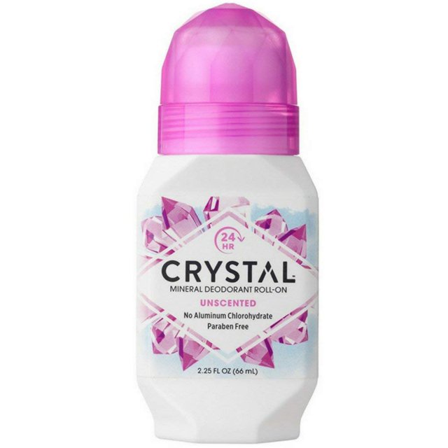 Desodorante corporal Crystal Mineral Roll-On sin perfume 2.25 onzas líquidas (paquete de 6)