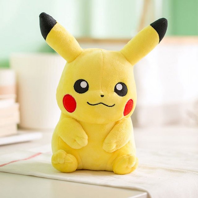 Muñeco personalizado de peluche ponderado Pikachu, pequeño peluche tortuga