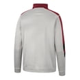 thumbnail image 3 of Men's Colosseum Gray/Garnet Florida State Seminoles Bushwood Fleece Quarter-Zip Jacket, 3 of 3