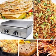 Techtongda Commercial Home Gas Grill Griddle Camp Countertop Flat Cooking Griddle Grill 2800Pa