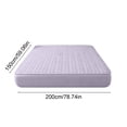 thumbnail image 3 of Quilted Waterproof Bed Cover Set - Ice Silk Mattress Protector, Breathable Cooling Topper, Purple, JKODE, 3 of 6