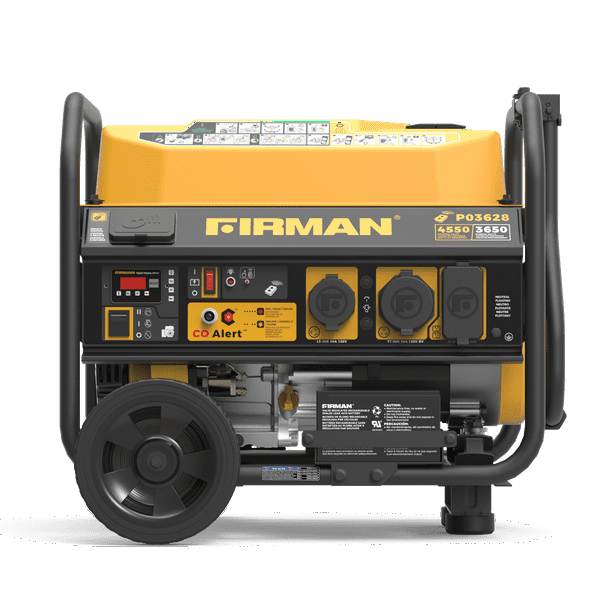 FIRMAN P03628 4550/3650 Watt Portable Gas Generator, Remote start & CO