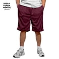 thumbnail image 6 of Men's Athletic Mesh Shorts with Drawstring 2 Pockets Lightweight Gym Workout Wear Basketball Shorts 8" Inseam, Pack of 3, 6 of 6