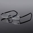 thumbnail image 5 of 2PK Men's Half Metal Frame Reading Glasses Blue Light Readers for Small Head Face, 5 of 9