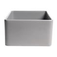 thumbnail image 3 of Pemberly Row Gray Matte Smooth Apron 24" x 18" Single Bowl Fireclay Farm Sink, 3 of 9