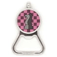 thumbnail image 1 of Checkerboard Knight White Word Chess Metal Beer Bottle Cap Opener Duty Stainless Steel, 1 of 3
