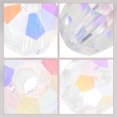 thumbnail image 4 of Miangastore Perles de Verre Transparentes Coupe Multifacettes 300 Pcs 4mm, 4 of 8