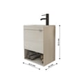 thumbnail image 2 of Esatto® Mueble Baño Pequeño Bleu-n Lavabo Llave Desagües Color Siberia N, 2 of 7