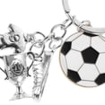 thumbnail image 3 of KAKOWELY 3Ud Llavero Fútbol Con Trofeo En Aleación De Zinc Plateada Ideal Para Eventos Deportivos, 3 of 7