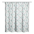 thumbnail image 2 of Creative Products Gray And Teal Mod Flowers 71x74 Shower Curtain, 2 of 2