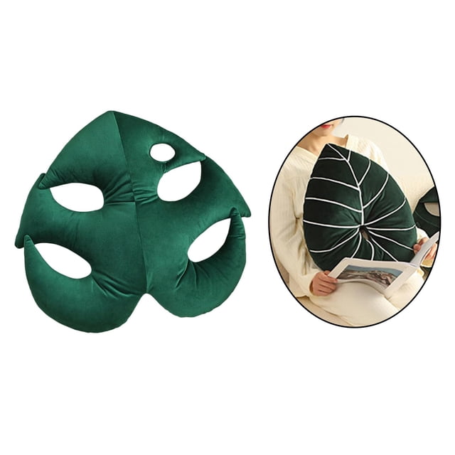 Cojín en forma de hoja Soledad Relleno de Planta de Felpa Decorativo