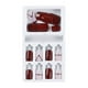 thumbnail image 2 of Uñas postizas reutilizables, 24 piezas de plástico para uñas postizas, regalo para mujeres, uñas postizas adhesivas, cobertura total., 2 of 2