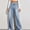 Blue, variant on Aloohaidyvio Bell Bottom Jeans for Women,Womens Summer Pants Sexy High Waist Slim Tie-dye Shorts,Jeans for Women Plus Size Stretch