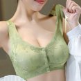 thumbnail image 5 of NIEWTR Bras for Older Women Front Closure No Underwire Breathable Full Coverage Powerful Push Up Bra for Seniors(Green,M), 5 of 9