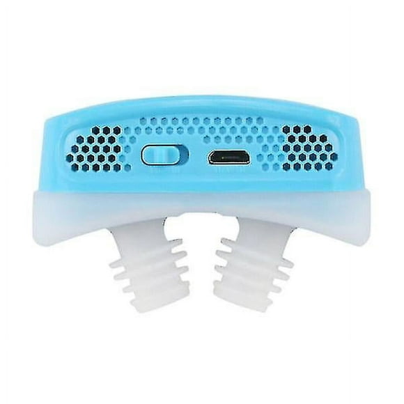 Micro Cpap Device Sleep Apnea Stop Snoring Blue