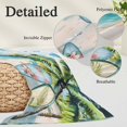 thumbnail image 6 of Summer Beach Throw Pillow Cover, Pillowcase Protectors with Zipper, Breathable Decorative Lumbar Pillow Case Cover, Tropical Coastal Palm Tree Surfboard Pillow Shams for Couch Sofa 12x20Inch, 6 of 8