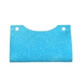 thumbnail image 4 of Lsque Sky Blue Glitter Printed Long Tissue Box Cover Holder, Facial Paper Organizer Dispenser,Triangle with Bottom Belt, PVC Leather Decorative Organizer, 4 of 9