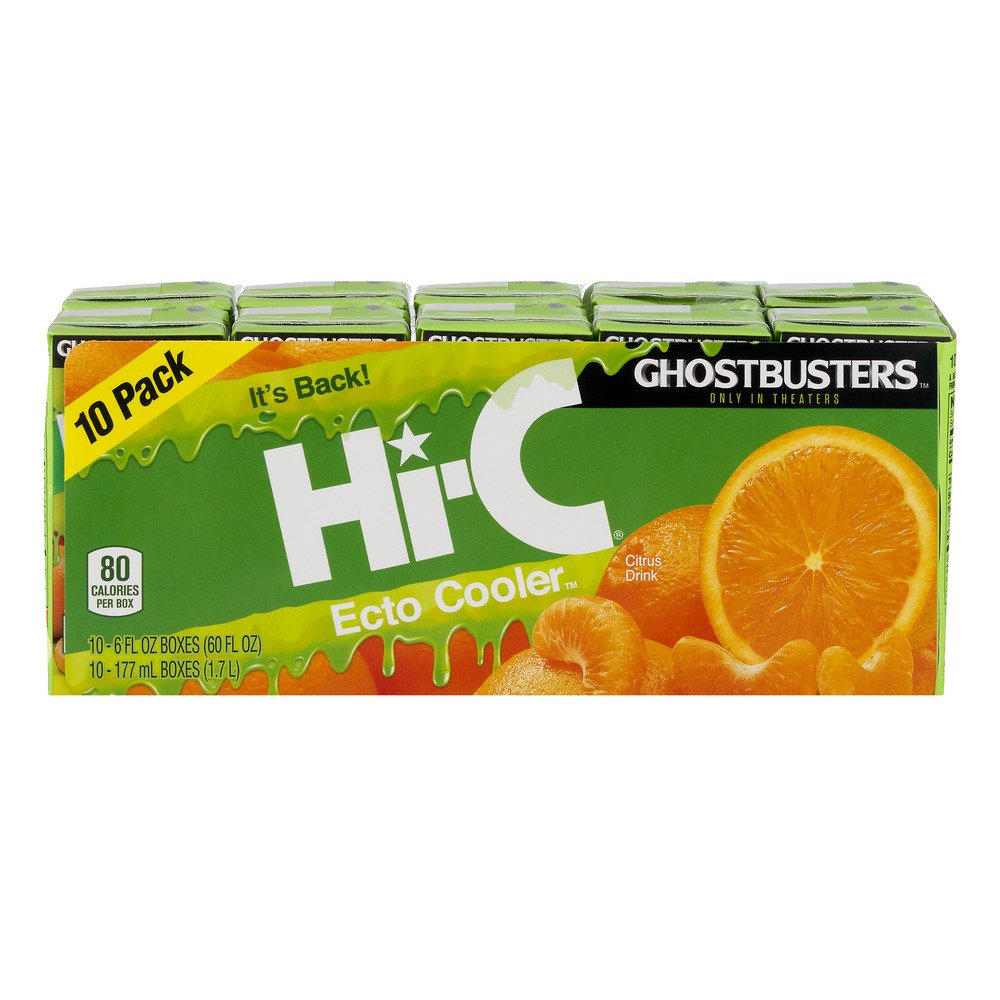 HiC Ghostbusters Ecto Cooler Citrus Drink 6 fl oz, 10 Ct.