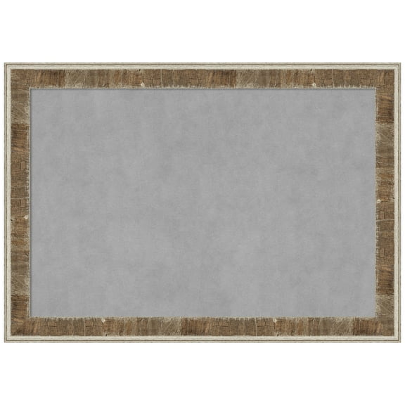 Amanti Art Farmhouse Brown Narrow Framed Magnetic Board 41 x 29 in.