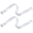 thumbnail image 1 of Unique Bargains FFC Cable 0.5mm Pitch 30 Pin 300mm Flat Ribbon Cable for LCD Screen A Type 2 Pack, 1 of 6