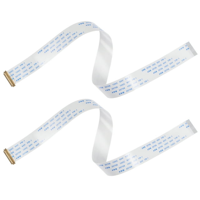 Unique Bargains FFC Cable 0.5mm Pitch 30 Pin 300mm Flat Ribbon Cable for LCD Screen A Type 2 Pack