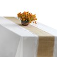 thumbnail image 2 of 4xNatural Yute Arpillera Borde de Encaje Mantel Decoración de Boda Rectangur 2.2m Sunnimix Mantel de arpillera, 2 of 8