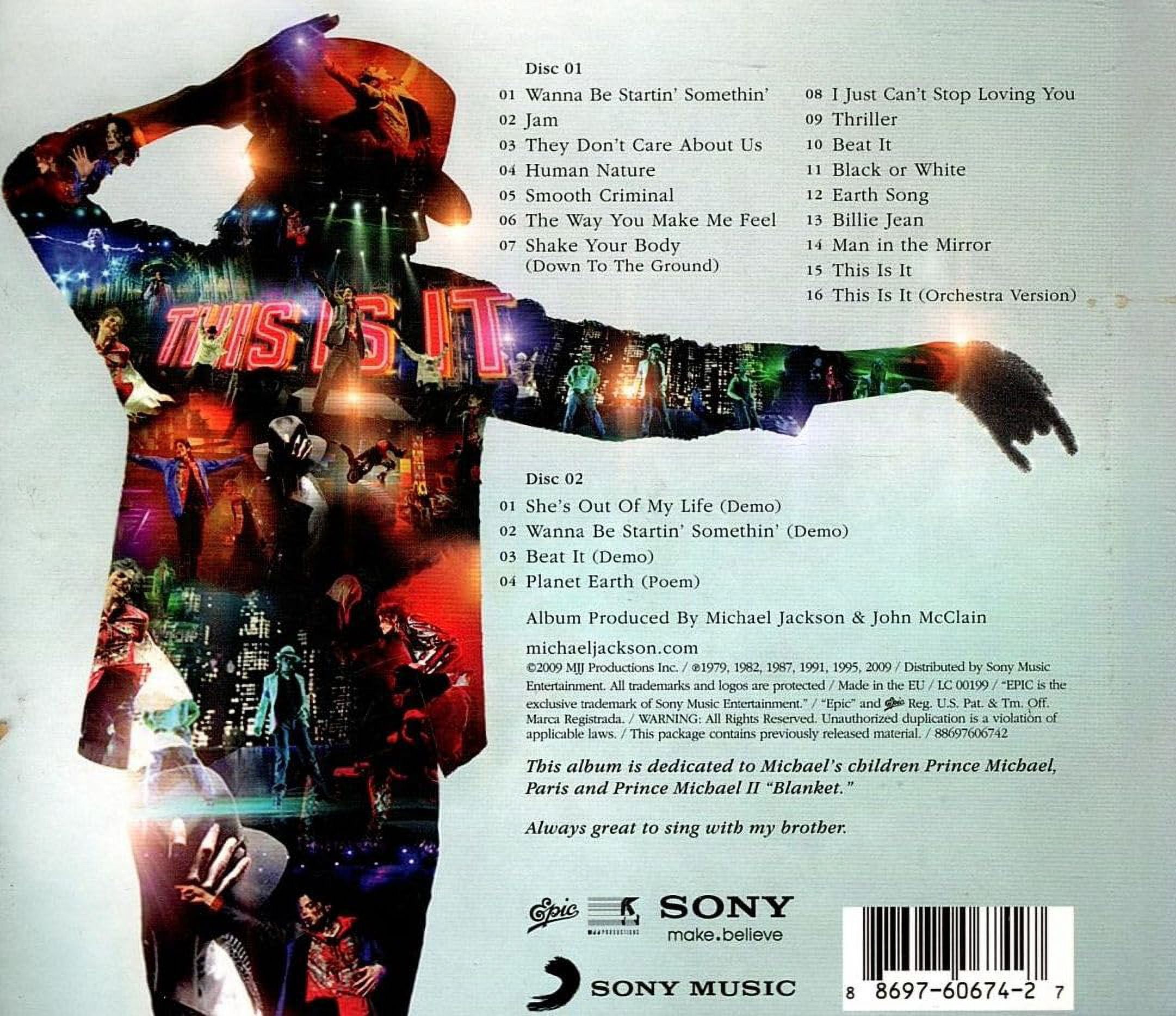 Sony Music, Michael Jackson's This Is It, 2 CD Edition, 2009