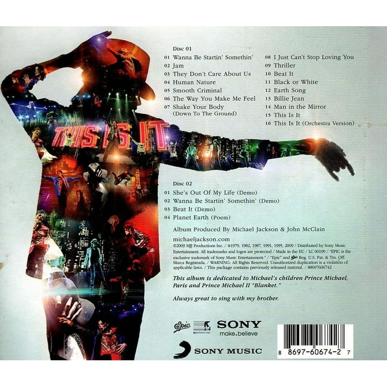 サンプル　Michael Jackson THIS IS IT CD マイケル サンプル Michael Jackson THIS IS IT CD マイケル Jackson