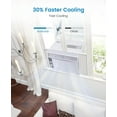 thumbnail image 6 of Homhougo 5000 BTU Window AC Unit - Small Air Conditioner Cools 150 Sq.Ft, Ultra Quiet & Energy Efficient with Mechanical Controls, Ideal for Bedroom, Office, Dorm (Easy Install), 6 of 9