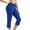 Blue, variant on womens capri pants training pants with pockets gym biker shorts seamless tight flare yoga capri pants crop sport pants