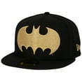 thumbnail image 1 of Batman Gold Logo Black Colorway New Era 59Fifty Fitted Hat-8 Fitted, 1 of 6