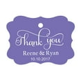 thumbnail image 1 of 100 PCS Thank You Custom Made Hang Tags Personalized Wedding Favor Gift Paper Tags, 1 of 1