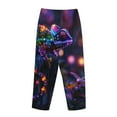 thumbnail image 5 of Balery Glowing Chameleon Fantasy Art print Women's Pajama Pants,Ultra Lightweight Pjs,Lounge Pant-Large, 5 of 9