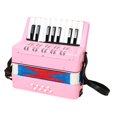 thumbnail image 2 of 17 Keys 8 Bass Piano Accordion Kids Accordion Toy for Beginner Kids Children Pink, 2 of 8