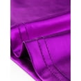 thumbnail image 5 of Camiseta de Color Metálico para Mujer con Cuello en V Party Clubwear Shiny Top Púrpura XL, 5 of 5