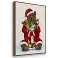 thumbnail image 3 of Christmas Christmas Present Bear Hug - Framed Gallery Wrapped Holiday Canvas - 17 x 25 - Rosewood Frame, 3 of 8