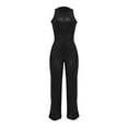 thumbnail image 6 of Women's Jumpsuits Sparkling Sequins High Waisted Waist Smooth Fitted Top Glamorous Fashion Night Party Or formal Occasion Overalls for Women Black XL, 6 of 7
