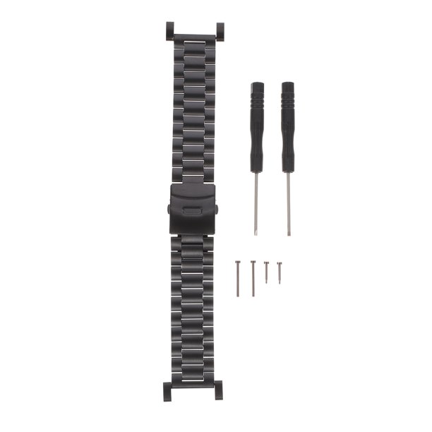 EeaseMX Correa de reloj de acero inoxidable con expansión, correa de repuesto compatible con SUUNTO Core (negro).