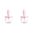 thumbnail image 2 of Soidarity Cepillo de para bebés con cubierta a prueba de polvo Cepillo en forma de U para para bebés Rosa grande rosa grande 2piezas, 2 of 6